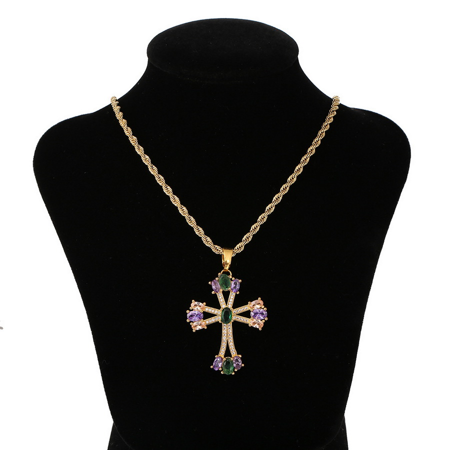 New designed cross crystal Pendant necklace luxurious Micro inlays diamonds Men Women Hip Hop Punk Necklaces Designer jewelry High quality 013
New designed cross crystal Pendant necklace luxurious Micro inlays diamonds Men Women Hip Hop Punk Necklaces Designer jewelry High quality 013