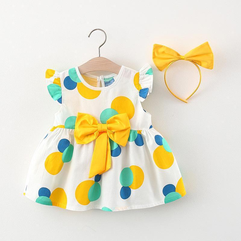 Girl's Dresses Children Clothing Baby Girl Summer Clothes Flying Sleeve Cotton Princess Bow Dress With Hair Band Two-pieces Suits For Babies
Girl's Dresses Children Clothing Baby Girl Summer Clothes Flying Sleeve Cotton Princess Bow Dress With Hair Band Two-pieces Suits For Babies