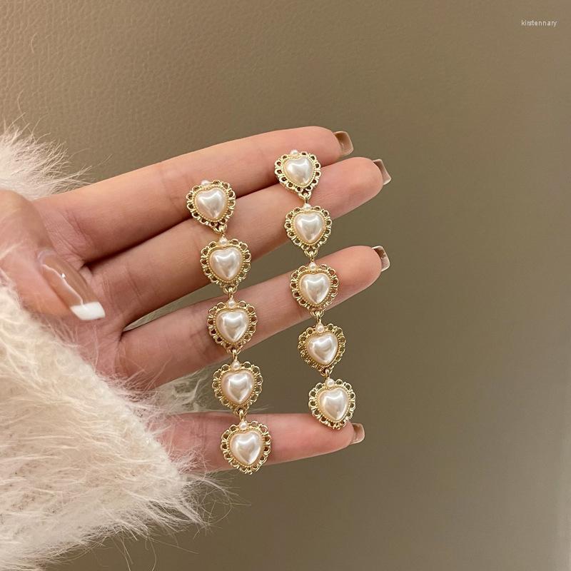 Clip-on & Screw Back Cm Statement Retro Imitation Heart Pearl Clip On Earrings Temperament Pearls Long Ear For Women No Piercing EarsClip-on
Clip-on & Screw Back Cm Statement Retro Imitation Heart Pearl Clip On Earrings Temperament Pearls Long Ear For Women No Piercing EarsClip-on