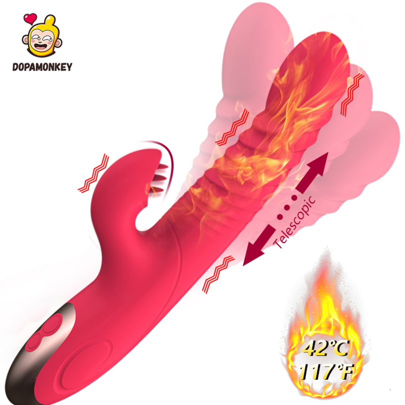 Massager Modes Masturbation Vagina Sesy 10 Toys g Spot Heating Woman Dildo Vibrator Av Stick Tongue Double Vibrators Oral Sex Erotic Gzj3