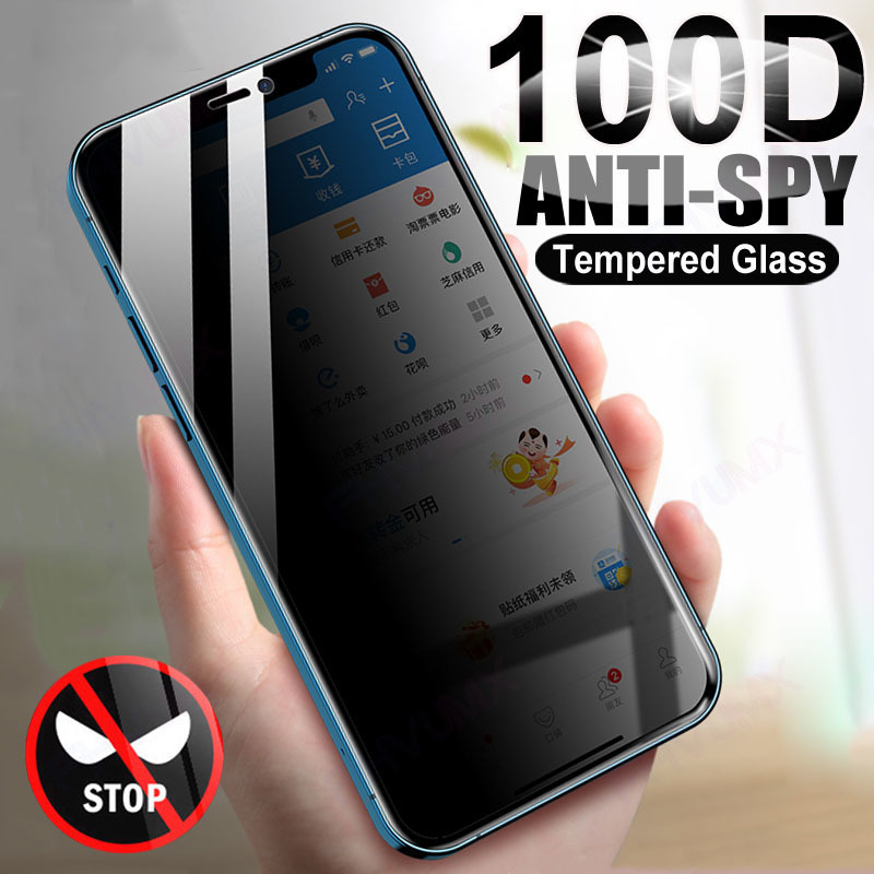 100D Anti spy Protective Glass For iPhone 12 mini 11 Pro Max Privacy Screen Protector iphone X XR XS 6 6s 7 8 Plus SE
100D Anti spy Protective Glass For iPhone 12 mini 11 Pro Max Privacy Screen Protector iphone X XR XS 6 6s 7 8 Plus SE