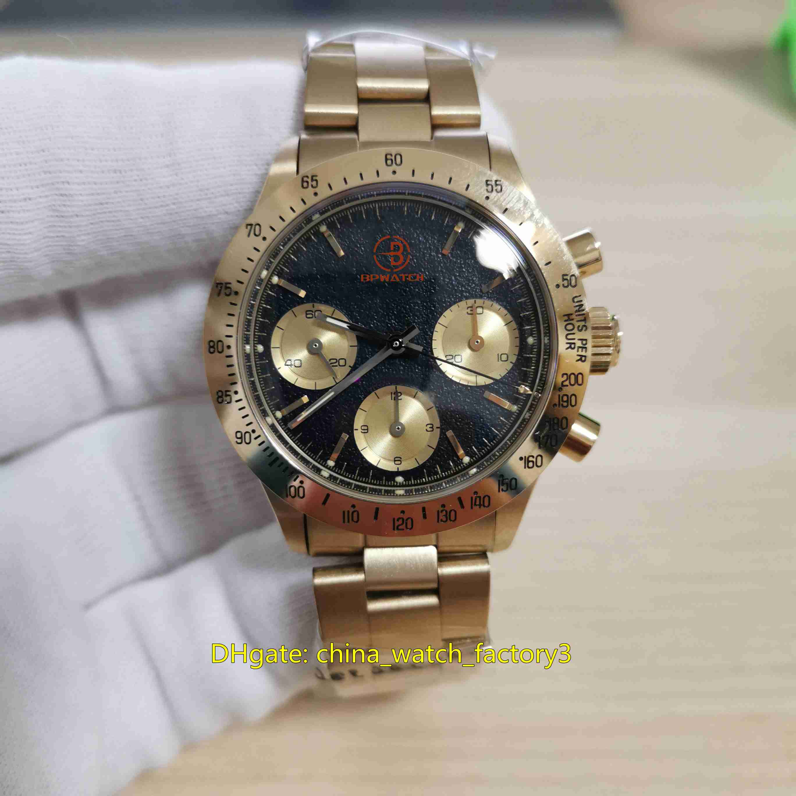 Antique Top Quality Watches Vintage 38mm Paul Newman 6263 18k Rose Gold Chronograph ETA 7750 ST19 Movement Mechanical Hand-winding Mens Watch Men's Wristwatches, No box papers
Antique Top Quality Watches Vintage 38mm Paul Newman 6263 18k Rose Gold Chronograph ETA 7750 ST19 Movement Mechanical Hand-winding Mens Watch Men's Wristwatches, No box papers