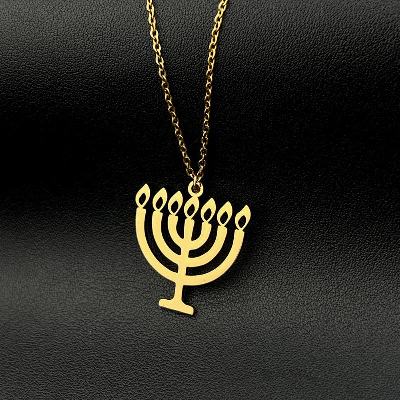 Pendant Necklaces Jewish Menorah Tattoo Amulet Men Women Necklace Faith Shabbat Stainless Steel Couple Gift Gold Collar Choker Judaism Jewel
Pendant Necklaces Jewish Menorah Tattoo Amulet Men Women Necklace Faith Shabbat Stainless Steel Couple Gift Gold Collar Choker Judaism Jewel