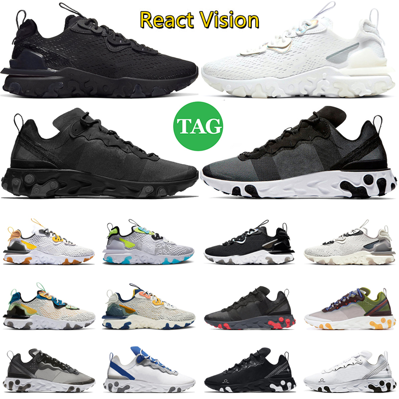 React Vision Running Shoes Element 55 87 Men Women Triple Black White Iridescent Vast Grey Honeycomb Anthracite Mens Trainers Sports Sneakers, #14
React Vision Running Shoes Element 55 87 Men Women Triple Black White Iridescent Vast Grey Honeycomb Anthracite Mens Trainers Sports Sneakers, #14
