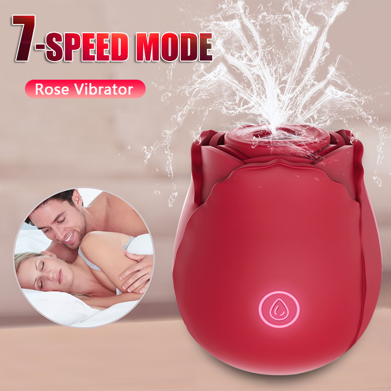 Rose Shape Vibrator sexy Toys For Womans Nipple Sucking Sucker Oral Licking Clitoris Climax Vibrators Women sexyy Shop