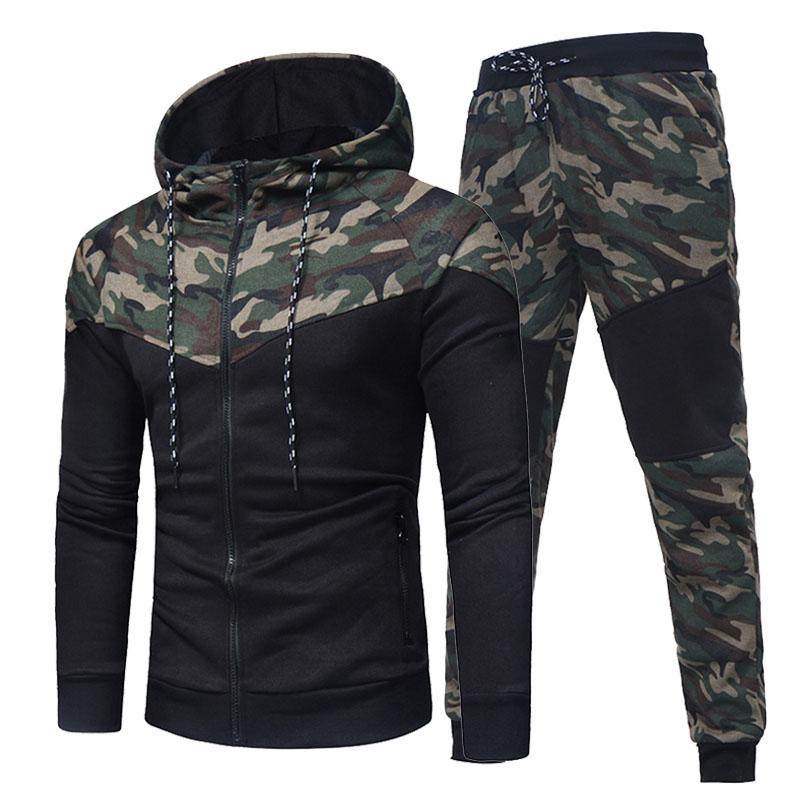 Men's Tracksuits Mens Camouflage Patchwork Hoodies Sets Male Zipper Jacket Pants 2PC Tracksuit Sportwear Autumn Jogging Brand Suit Plus Size, Yj001 green
Men's Tracksuits Mens Camouflage Patchwork Hoodies Sets Male Zipper Jacket Pants 2PC Tracksuit Sportwear Autumn Jogging Brand Suit Plus Size, Yj001 green