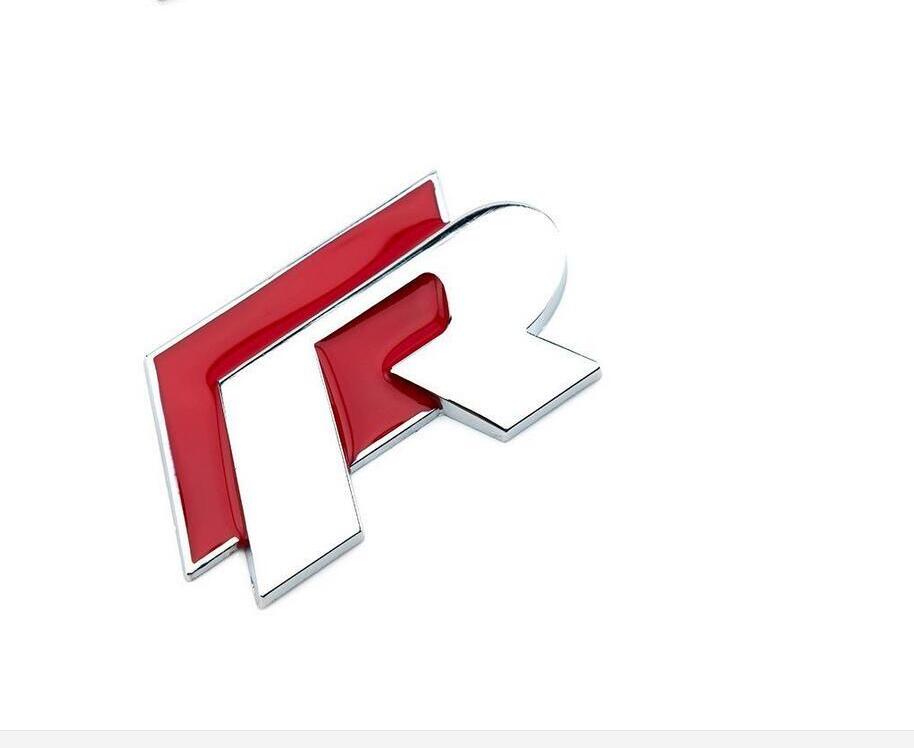 3D Metal Rline Car Stickers R Line Logo Badge Emblem Sticker for Volkswagen VW Polo Golf Jetta MK5 MK6 Passat B5 B6 B7