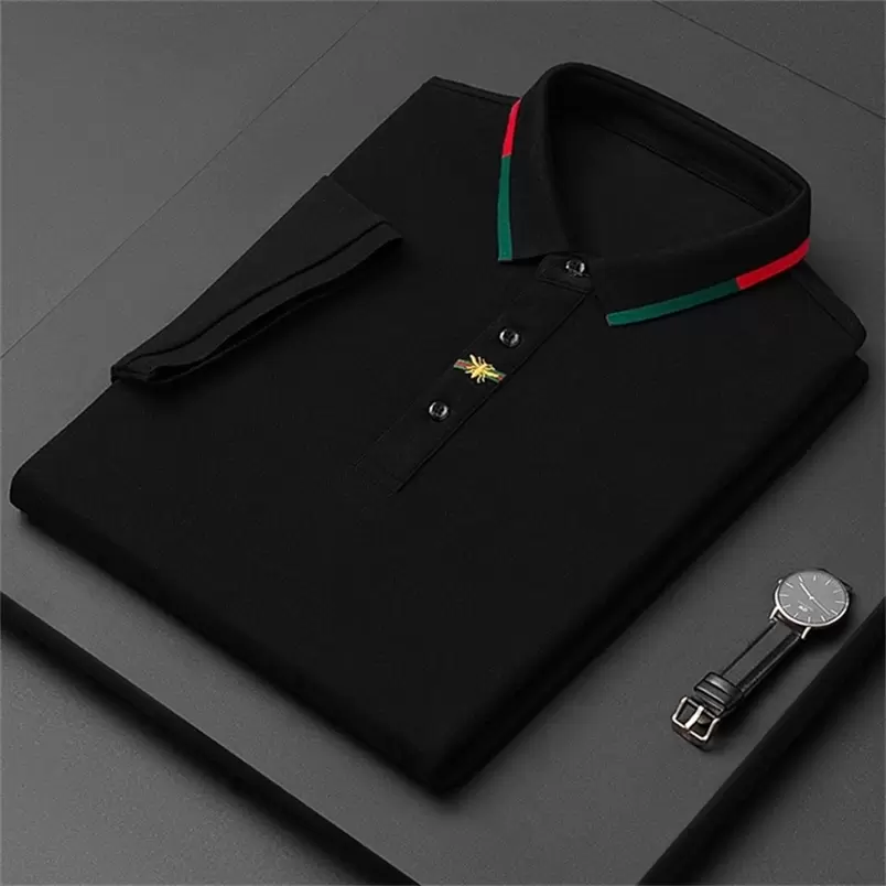 high-end Brand Paul short-sleeved T-shirt men Bee polo shirt 100% cotton lapel Business Korean summer Embroidery Men's clothing 220402 FS, White
high-end Brand Paul short-sleeved T-shirt men Bee polo shirt 100% cotton lapel Business Korean summer Embroidery Men's clothing 220402 FS, White