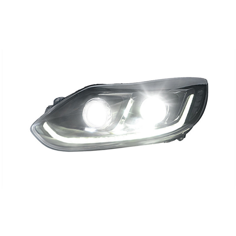 Auto Tuning LED Headlight for Ford Focus 20 12-2014 Car Daytime Running Lights LED Turn Signal Headlights Facelift