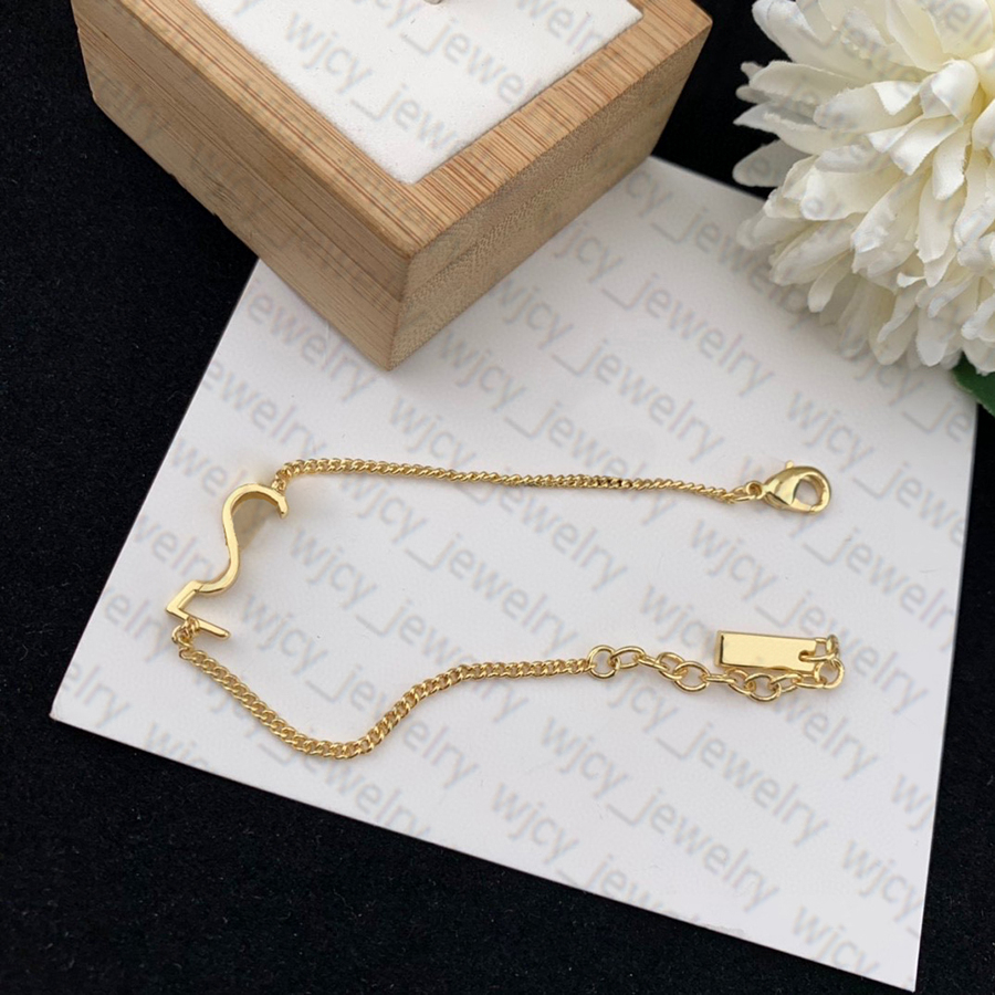 Wedding Bracelet Chain Elegant Necklaces Bracelets Suit Letter Design for Man Woman Jewelry Good Quality