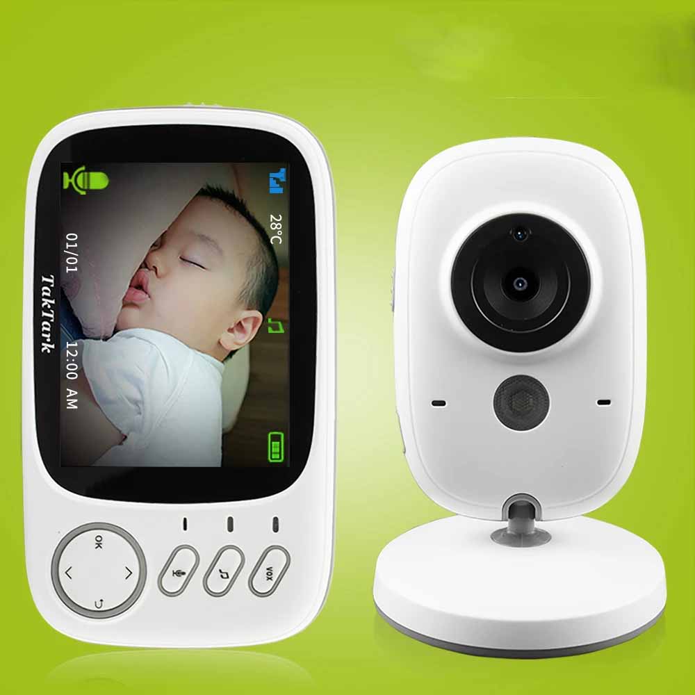 3.2 inch Wireless Video Color Baby Monitor portable Baby Nanny Security Camera IR LED Night Vision intercom
