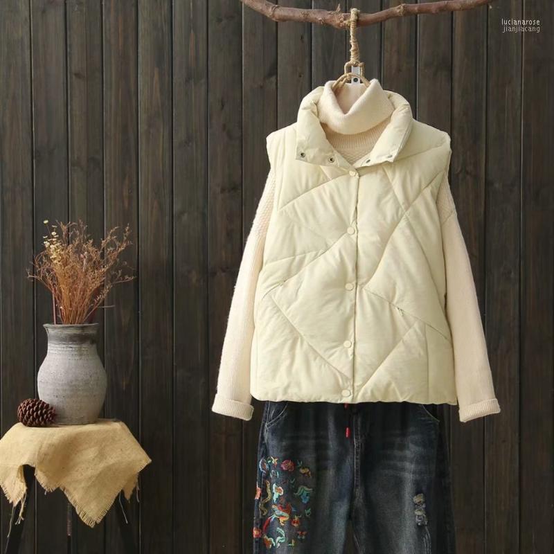 Women's Vests 2022 Autumn And Winter Sleeveless Turn Down Collar Thick Warm Outwear Solid Color Coat Vest Luci22, Beige
Women's Vests 2022 Autumn And Winter Sleeveless Turn Down Collar Thick Warm Outwear Solid Color Coat Vest Luci22, Beige