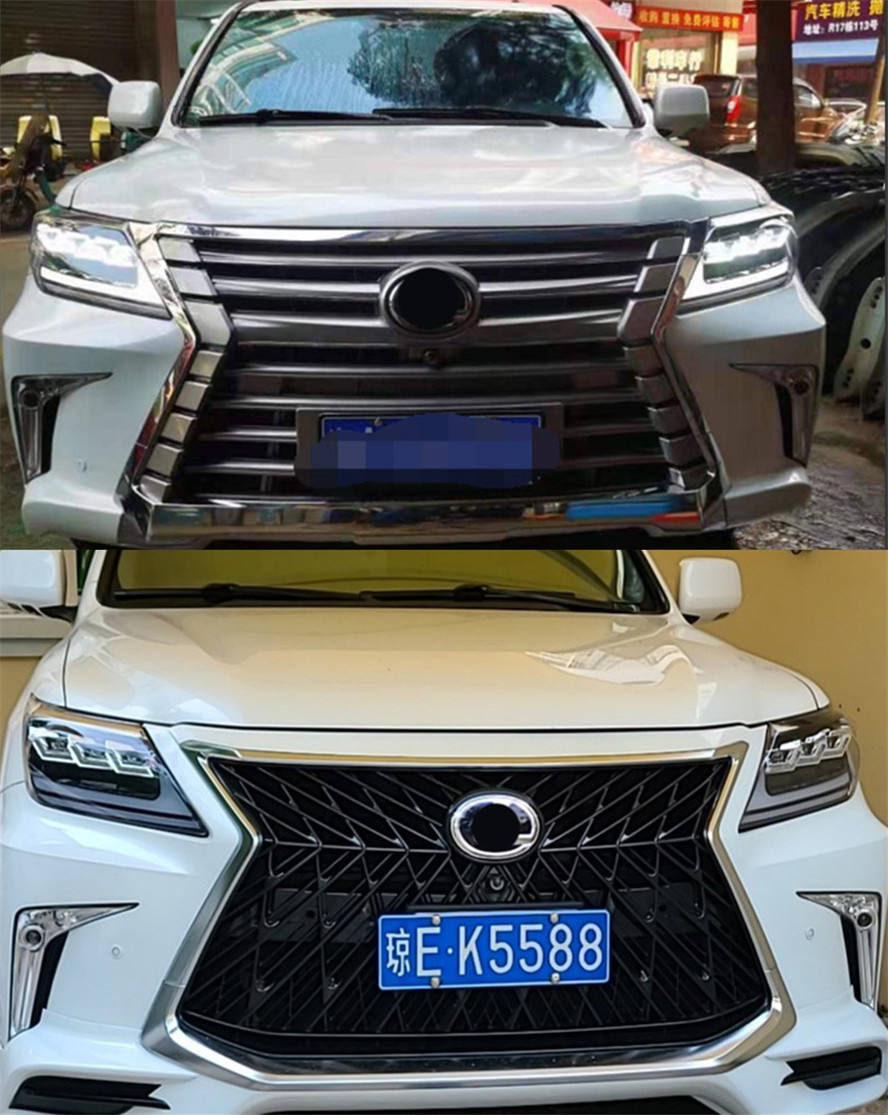2 PCS Car Front Lamp LED For Lexus LX570 20 08-20 15 Modified LED Lights DRL Daytime Running Driving Light