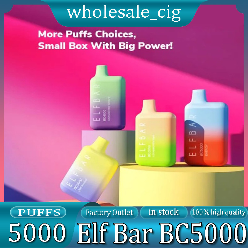 Elf Bar BC5000 Puffs Disposable Security Code elfbar Puff 5000 E cigarettes 5000 Puffs Vape Pen 13ml Pre-filled 650mAh Rechargeable Battery Vaporizers
Elf Bar BC5000 Puffs Disposable Security Code elfbar Puff 5000 E cigarettes 5000 Puffs Vape Pen 13ml Pre-filled 650mAh Rechargeable Battery Vaporizers
