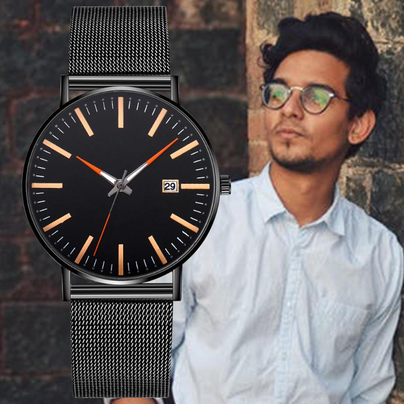 Wristwatches Fashion Men Watches Sports Creative Color Scale Stainless Steel Mesh Belt Quartz Watch Calendar Function Clocks Erkek Kol Saati, Rose gold white
Wristwatches Fashion Men Watches Sports Creative Color Scale Stainless Steel Mesh Belt Quartz Watch Calendar Function Clocks Erkek Kol Saati, Rose gold white