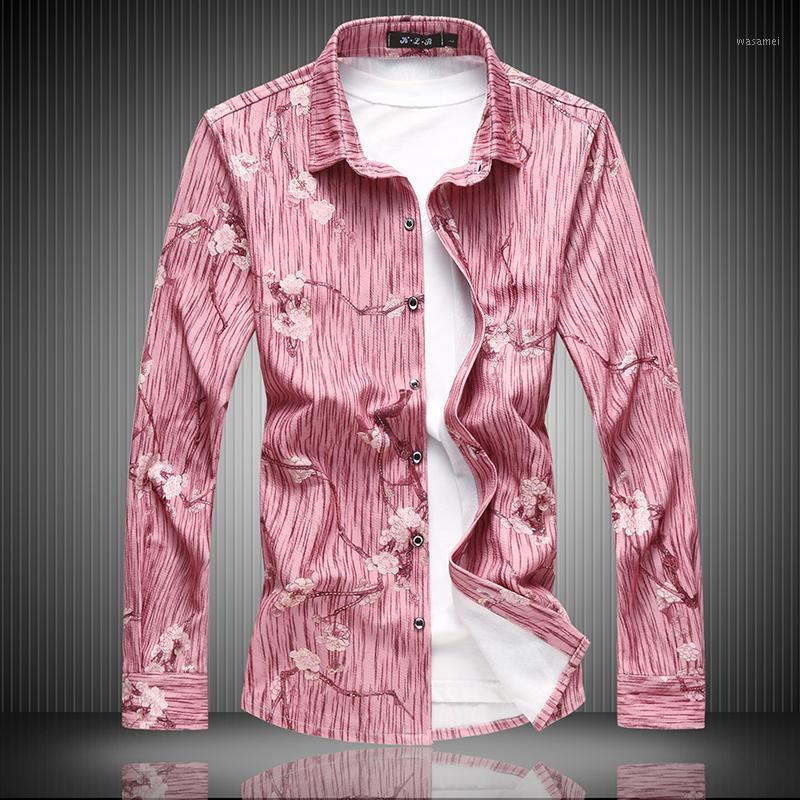 Men's Casual Shirts 2022 Men Floral High Quality Shirt Long Sleeve Cotton Flowers Design Big Size Man 5XL 6XL 7XL 9093, Blue
Men's Casual Shirts 2022 Men Floral High Quality Shirt Long Sleeve Cotton Flowers Design Big Size Man 5XL 6XL 7XL 9093, Blue