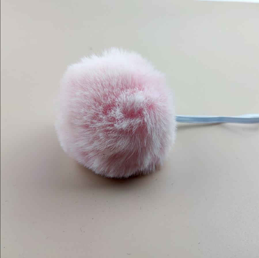 Bunny Pom Tail Plush Rabbit Lolita Costume Accessories Halloween Easter Christmas Cosplay Supplies White Black