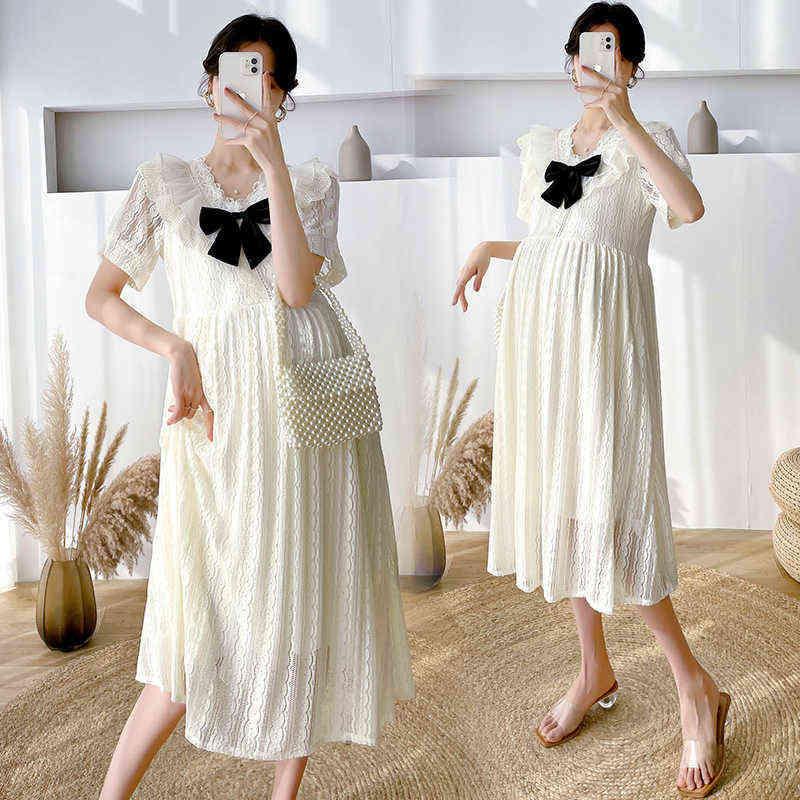 Special Big Bow Maternity Dresses Fashion Knitted Bow V-One Pregnancy Long Dress for Pregnant Women Plus Size Pregnancy Clothes G220418
Special Big Bow Maternity Dresses Fashion Knitted Bow V-One Pregnancy Long Dress for Pregnant Women Plus Size Pregnancy Clothes G220418