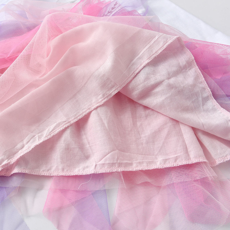 DXTON Princess Kids Dress Heart Sequined Girls Dress Winter Long Sleeve Children Clothing Tutu Flare Sleeve Kids Party Dresses 220707