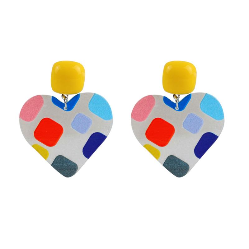 Dangle & Chandelier Korea Colorful Spot Big Round Heart Earrings For Women Girl Geometric Clear Drop Fashion Party Jewelry Gift
Dangle & Chandelier Korea Colorful Spot Big Round Heart Earrings For Women Girl Geometric Clear Drop Fashion Party Jewelry Gift