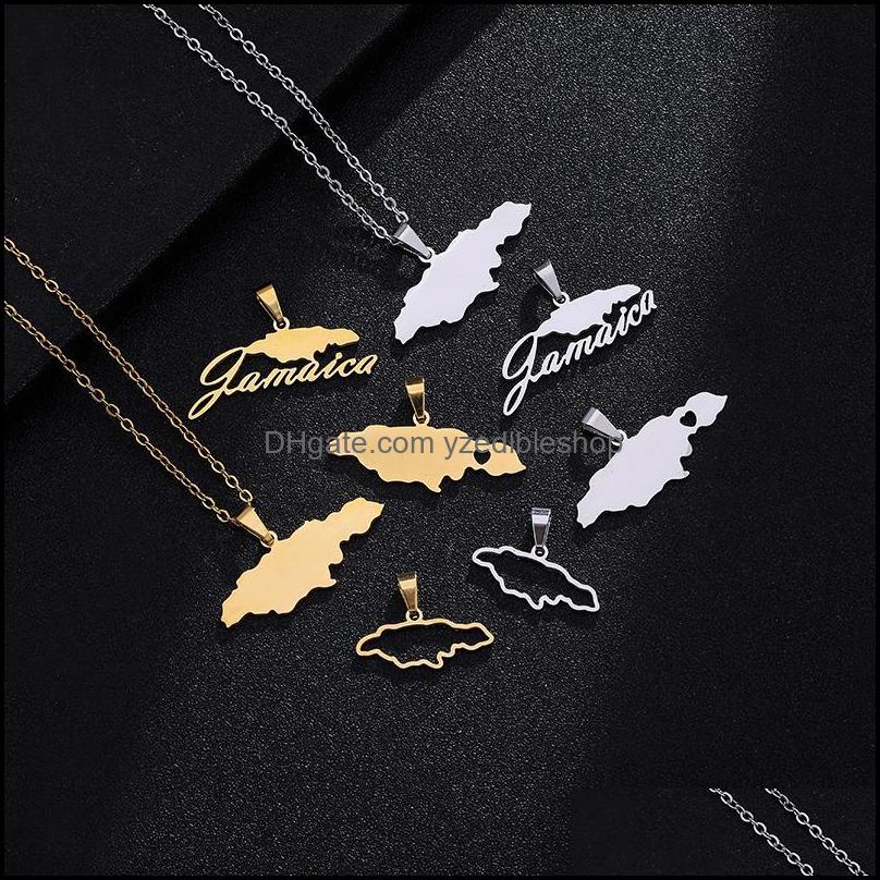 Pendant Necklaces Pendants Jewelry Stainless Steel Jamaica Map 4 Kinds Of Style Gold Color Jamaican Wome Dh0Ie
Pendant Necklaces Pendants Jewelry Stainless Steel Jamaica Map 4 Kinds Of Style Gold Color Jamaican Wome Dh0Ie