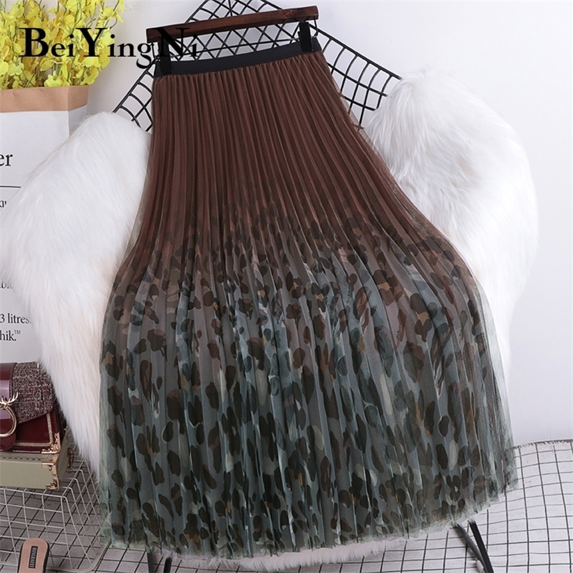 Beiyingni Women's Vintage High Waist A Line Pleated Long Skirts Leopard Printed Casual Streetwear Harajuku Skirt Female 220322, Green
Beiyingni Women's Vintage High Waist A Line Pleated Long Skirts Leopard Printed Casual Streetwear Harajuku Skirt Female 220322, Green