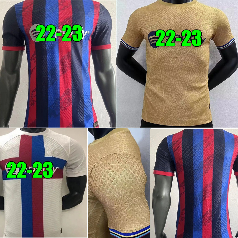 TOP 22 23 ANSU FATI Player version soccer jersey Camisetas de football home away 3rd MEMPHIS BARCElONA PEDRI BARCA 2022 2023 F. DE JONG DEST shirts sets third, 3rd+champion patch
TOP 22 23 ANSU FATI Player version soccer jersey Camisetas de football home away 3rd MEMPHIS BARCElONA PEDRI BARCA 2022 2023 F. DE JONG DEST shirts sets third, 3rd+champion patch