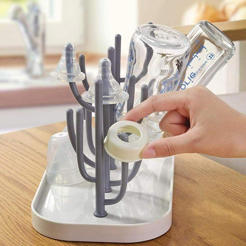 Baby Bottle Drying Rack Stand for Baby Bottles Drying Dispenser Bottle Dryer Drainer Nipple Pacifier Holder for born Children 220512