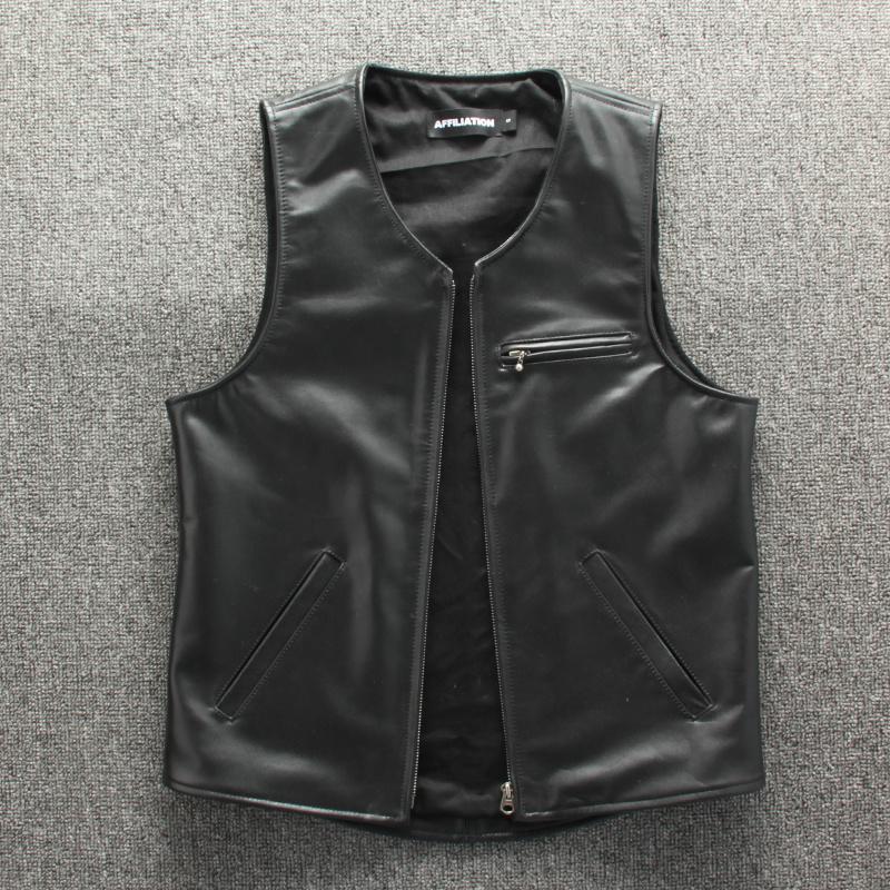 Men' Vests Casual Japanese Genuine Leather Vest Mens Horsehide Slim Fit Motorcycle Biker Collarless Sleeveless Riding Jacket Guin22, Black
Men' Vests Casual Japanese Genuine Leather Vest Mens Horsehide Slim Fit Motorcycle Biker Collarless Sleeveless Riding Jacket Guin22, Black