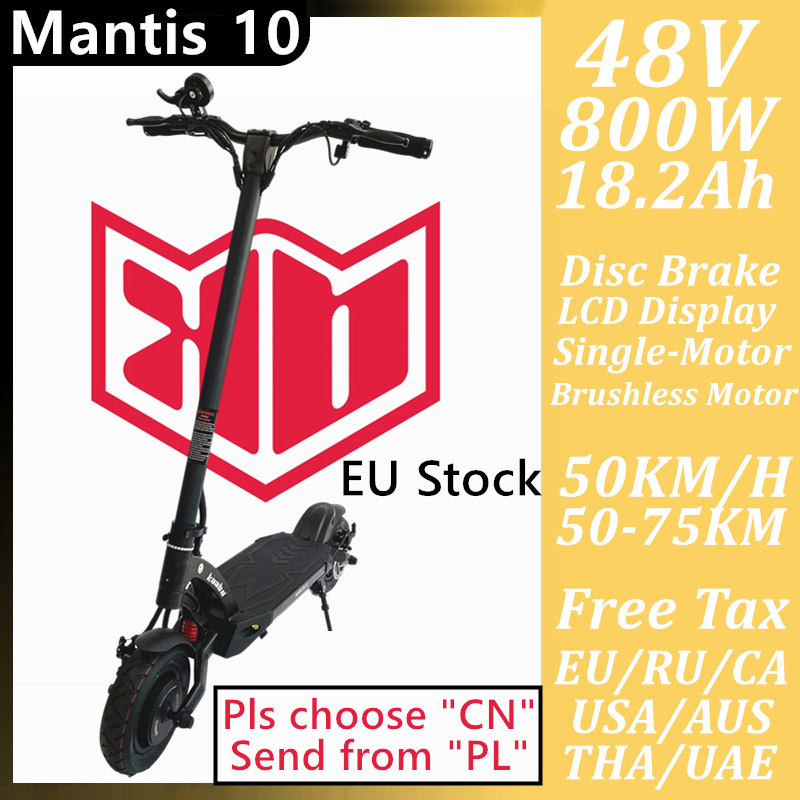 EU Stock Original Kaabo Mantis Electric Scooter 10 ECO 800 Kickscooter 18.2ah Black Color V2
EU Stock Original Kaabo Mantis Electric Scooter 10 ECO 800 Kickscooter 18.2ah Black Color V2