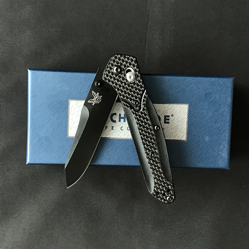 Benchmade 940 Folding Knife Carbon Fiber Handle 440C Blade Outdoor Fishing and hunting Safety Defense Tactical Pocket Military Knives
Benchmade 940 Folding Knife Carbon Fiber Handle 440C Blade Outdoor Fishing and hunting Safety Defense Tactical Pocket Military Knives