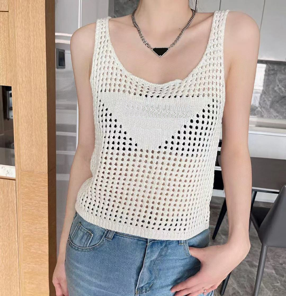 22ss Women's Tanks & Camis hollowed out vest designer sexy top spring and summer fashion letter classic pattern woven tank high quality, Make up for price
22ss Women's Tanks & Camis hollowed out vest designer sexy top spring and summer fashion letter classic pattern woven tank high quality, Make up for price