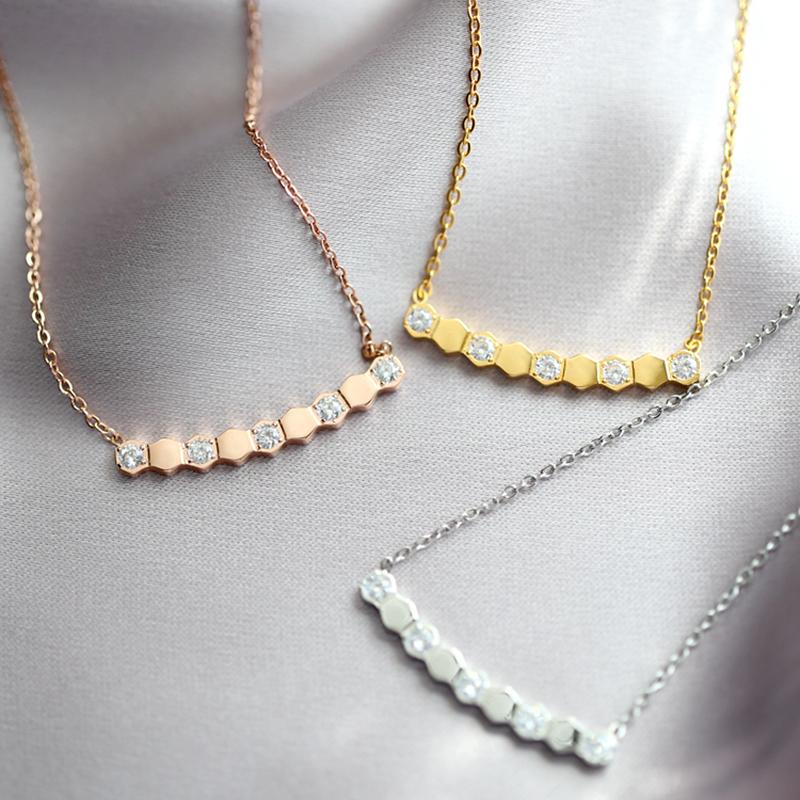 Pendant Necklaces Rose Gold Necklace Cutting Honeycomb Grain Silver 925 Fashion Party For Women No BoxPendant
Pendant Necklaces Rose Gold Necklace Cutting Honeycomb Grain Silver 925 Fashion Party For Women No BoxPendant