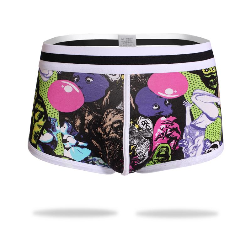 Underpants Boxers Shorts Low Rise Cartoon Print Man Panties Boxer Underwear Cotton For Male Couple, Black;white
Underpants Boxers Shorts Low Rise Cartoon Print Man Panties Boxer Underwear Cotton For Male Couple, Black;white
