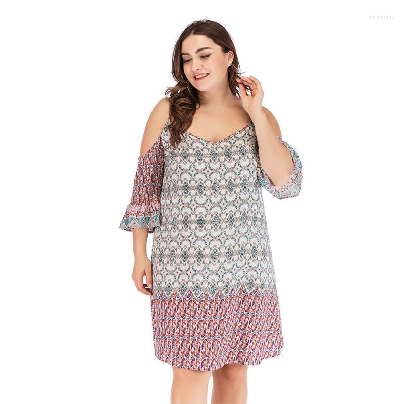 Plus Size Dresses Summer Dress Cold Shoulder Flare Sleeve Boho Mini Women Retro Strap A-Line Beach Loose Harajuku RobesPlus DressesPlus Jasp, White
Plus Size Dresses Summer Dress Cold Shoulder Flare Sleeve Boho Mini Women Retro Strap A-Line Beach Loose Harajuku RobesPlus DressesPlus Jasp, White