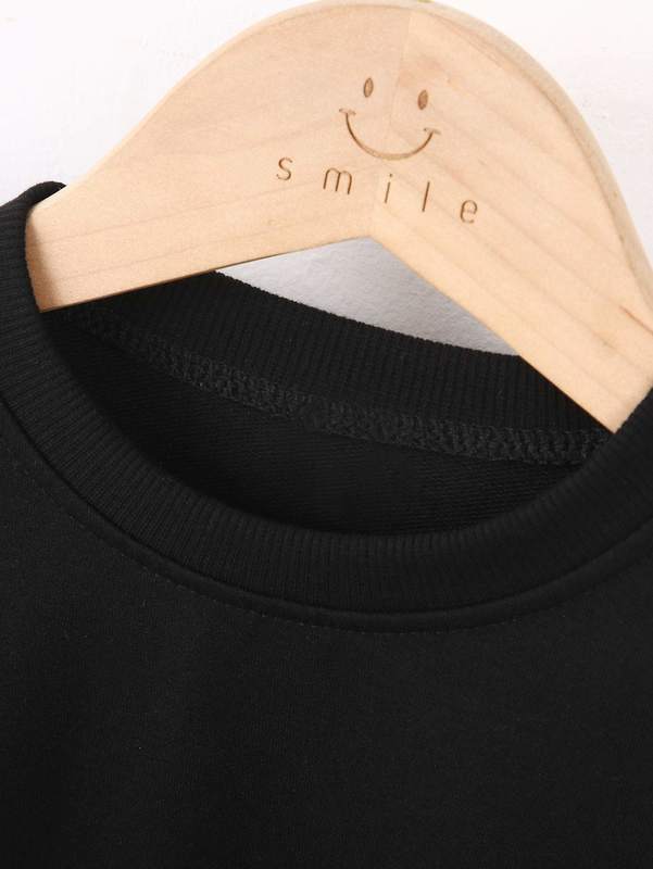 Toddler Boys Glasses And Letter Graphic Pullover SHE