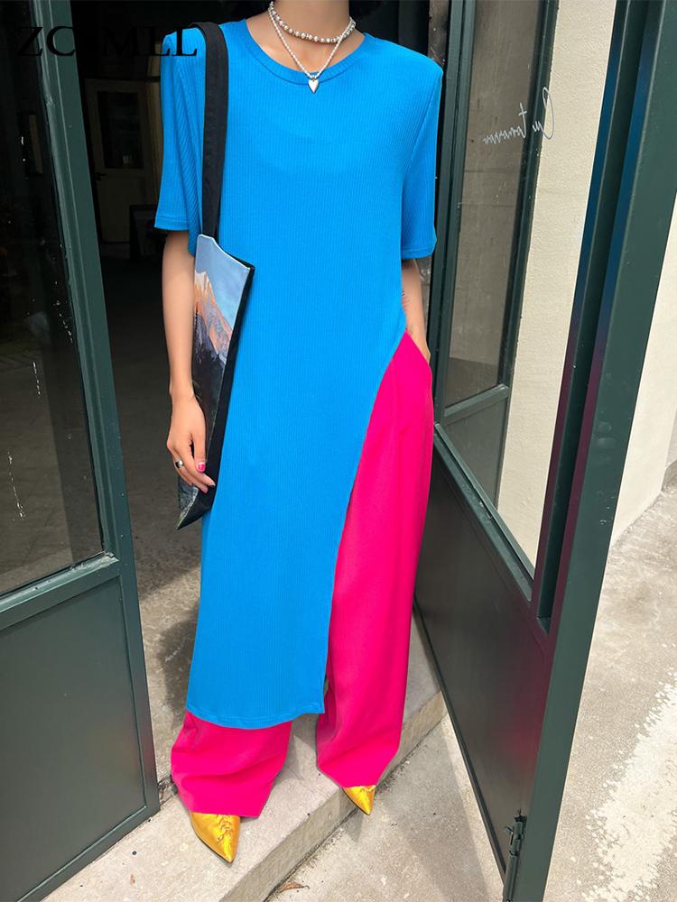 Women's T-Shirt Women Blue Irreuglar Hem Long Big Size Round Neck Short Sleeve Fashion Tide Spring Summer 2022 T8647Women's, Black
Women's T-Shirt Women Blue Irreuglar Hem Long Big Size Round Neck Short Sleeve Fashion Tide Spring Summer 2022 T8647Women's, Black