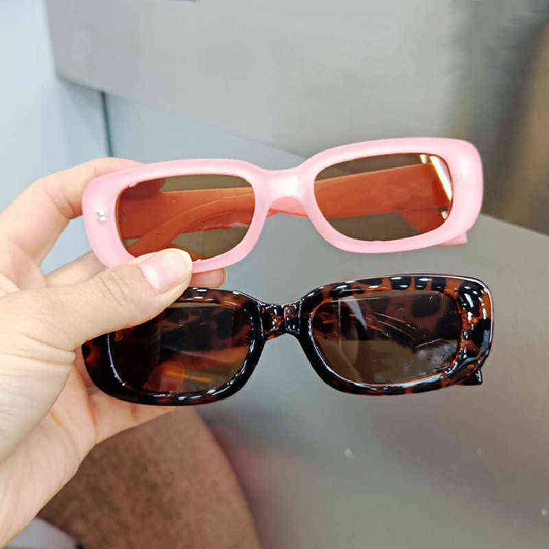 2022 Small Sunglasses For Children Boy Girls Square Frame Fashion Gift Sun Glasses Kids Baby UV400 Protection Eyewear Y220624 Z260305