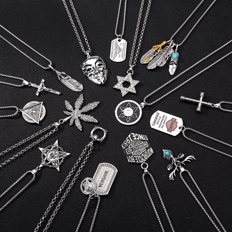 Pendant Necklaces Punk Men Stainless Steel Chain Necklace Crow Skull Trendy Jewelry Women Fashion JewelryPendant
Pendant Necklaces Punk Men Stainless Steel Chain Necklace Crow Skull Trendy Jewelry Women Fashion JewelryPendant
