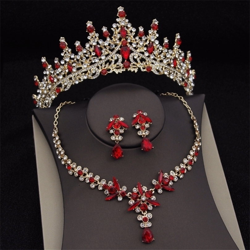 Royal Queen Bridal Jewelry Sets for Women Luxury Tiaras Crown Sets Necklace Earrings Wedding Dress Bride Jewelry Set Accessory 220716
Royal Queen Bridal Jewelry Sets for Women Luxury Tiaras Crown Sets Necklace Earrings Wedding Dress Bride Jewelry Set Accessory 220716