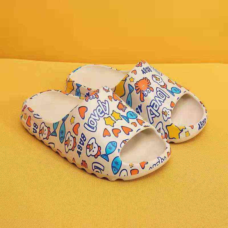2022 New Slippers Flip Sesame Street Man Beach Shoes Summer Fashion Coconut Ripe Slippers Women Outdoor Slippers Y220412
