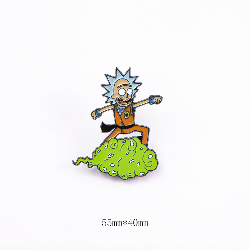 Anime cartoon Rick metal Brooch new fashion personality male and female student clothes schoolbag accessories pendant, As picture
Anime cartoon Rick metal Brooch new fashion personality male and female student clothes schoolbag accessories pendant, As picture