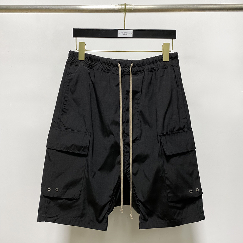 Men Rick Original Elastic Shorts Summer RO Oversized Pants Owens Oversized Cotton Shorts Men Tops Hiphop Streetwear Men Clothing, Black 
Men Rick Original Elastic Shorts Summer RO Oversized Pants Owens Oversized Cotton Shorts Men Tops Hiphop Streetwear Men Clothing, Black