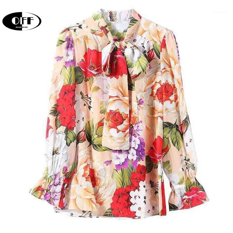 Women' Blouses & Shirts Designer Office Work OL Bow Loose Shirt Tops Women Summer Autumn Long Sleeve Floral Fashion Ladies Woman Clothes Fe, As picture
Women' Blouses & Shirts Designer Office Work OL Bow Loose Shirt Tops Women Summer Autumn Long Sleeve Floral Fashion Ladies Woman Clothes Fe, As picture