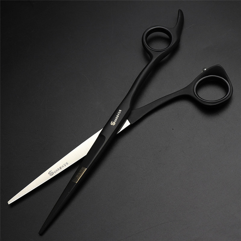 5.5/6.0/6.5/7 Inch Professional Hairdressing Scissors Barber 440C Cutting Hair Salon Shears Black 220317