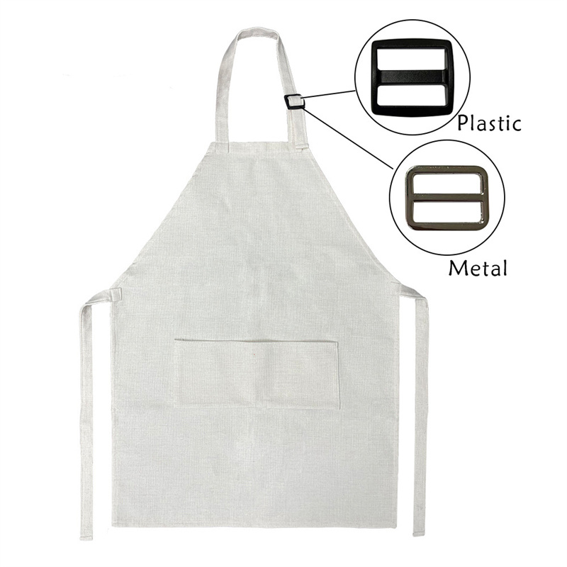 Sublimation Blank Apron DIY Blank Aprons with Pockets Cooking Kitchen Apron for Women Men Blank Bib Apron Drawing Crafting Linen