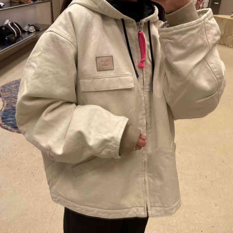 Swedish brand jacket Acne smiley face zipper drawstring hooded 2021 autumn and winter new men's and women's fashion heavy industry cotton Coat, Picture color
Swedish brand jacket Acne smiley face zipper drawstring hooded 2021 autumn and winter new men's and women's fashion heavy industry cotton Coat, Picture color