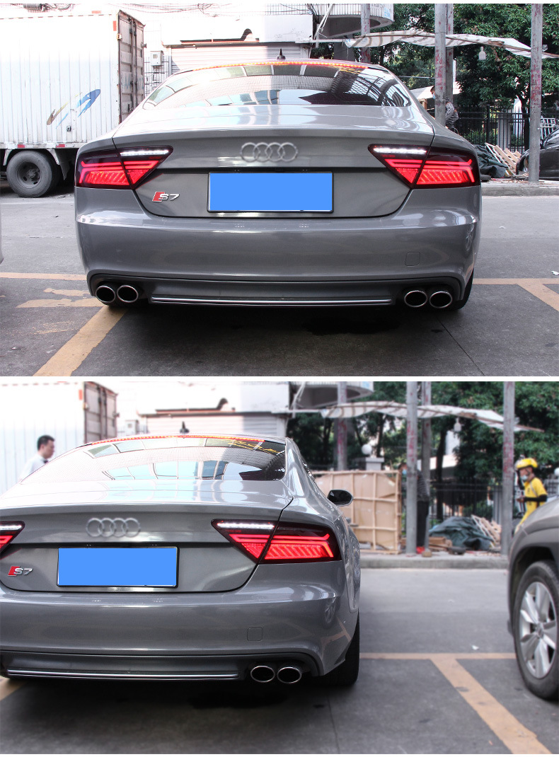 LED Taillights Assembly For Audi A7 LED Tail Light 2011-18 RS7 Rear Fog Brake Turn Signal Reversing Lights Automotive Accessories