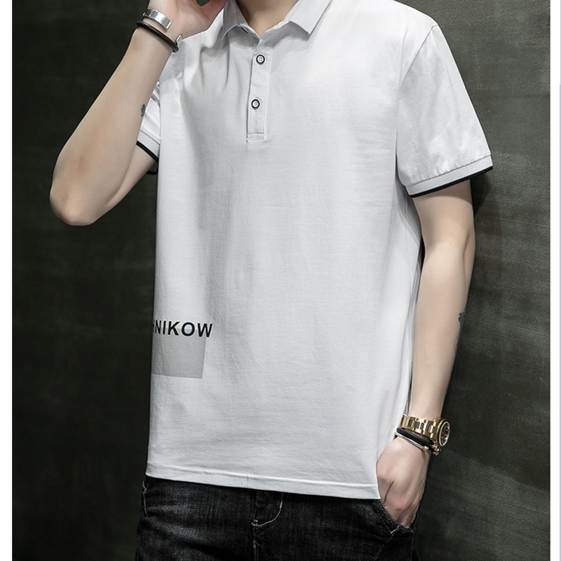 Personalized Customize men polo shirt short sleeve advertising shirt A980 letter print red blue black 220402