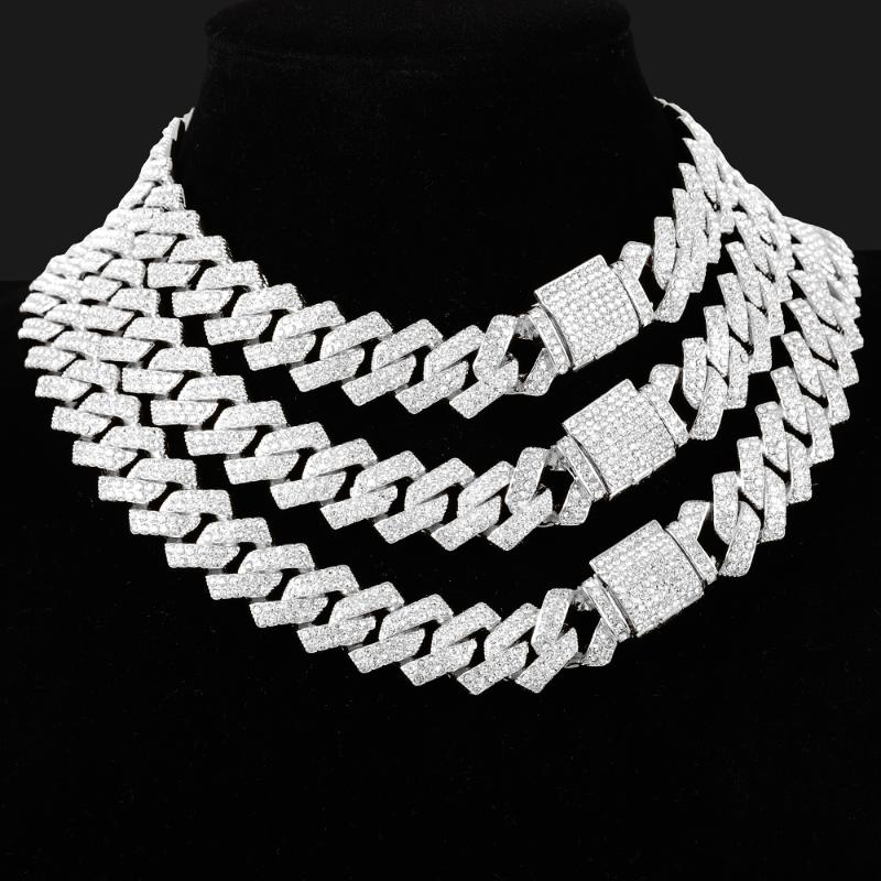 Chains Hip Hop Iced Out Men Cuban Chain Necklace Golden Rhinestones Link Silver Color JewelryChains ChainsChains
Chains Hip Hop Iced Out Men Cuban Chain Necklace Golden Rhinestones Link Silver Color JewelryChains ChainsChains